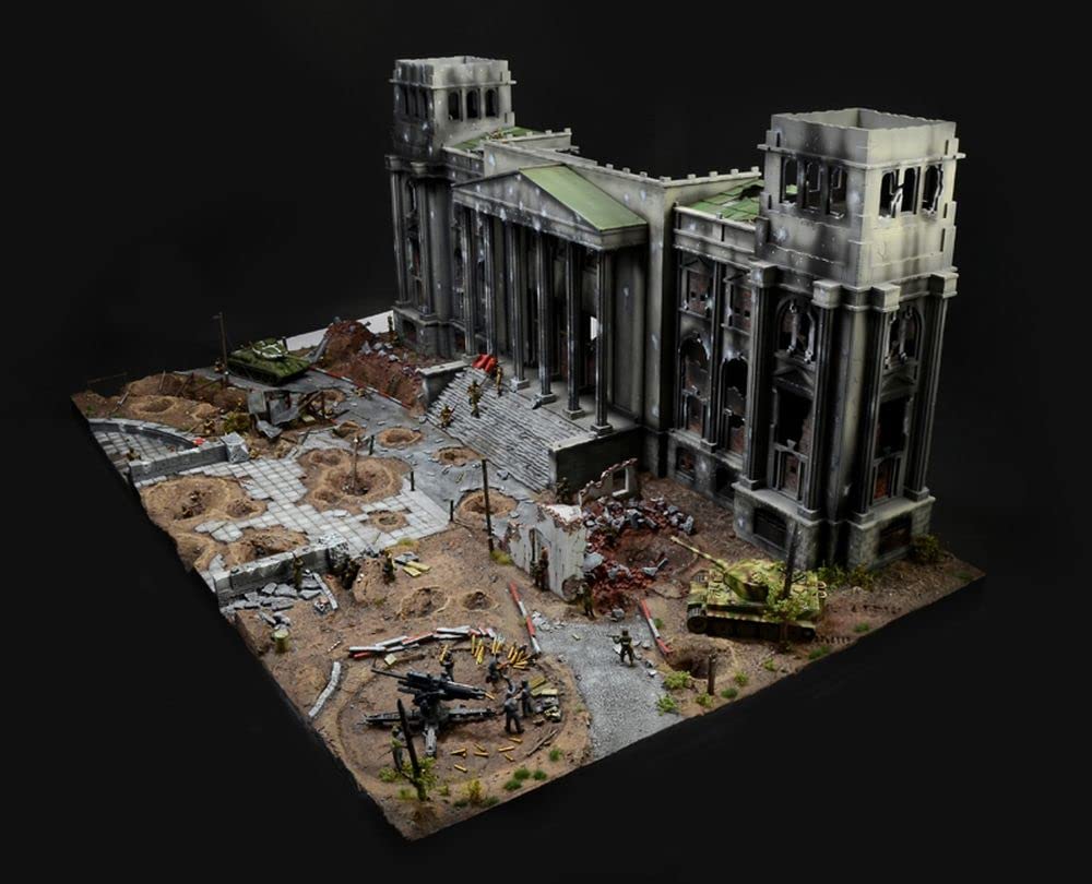 Italeri 6195 Berlin 1945 Fall of The Reich, Scala 1:72, Plastic Model Kit, Modello in plastica da Montare, modellismo, Battle Set, Diorama