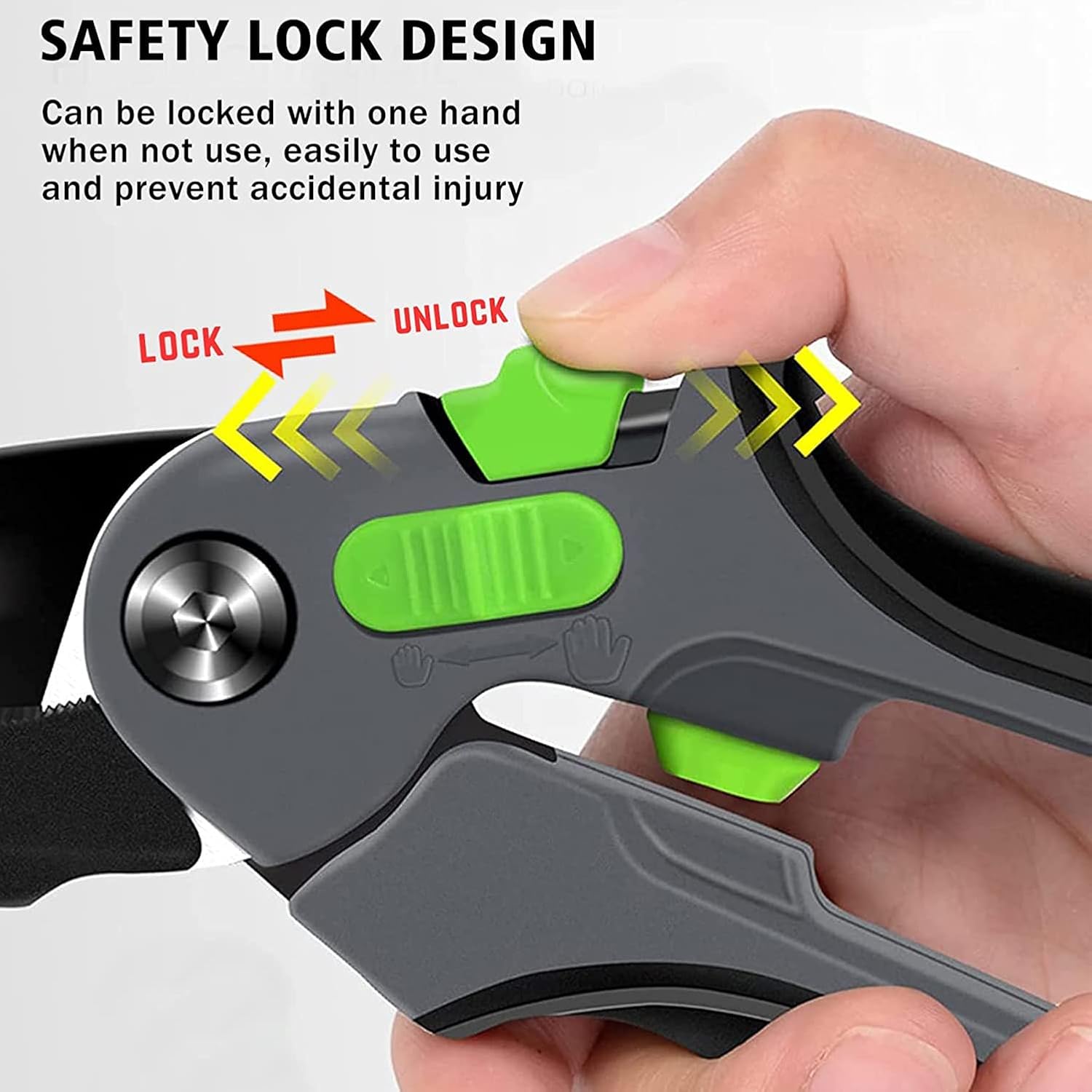 Garden Pruning Shears, Professional Shears Tree Ergonomic SK5 Blade, for Fruit Picking