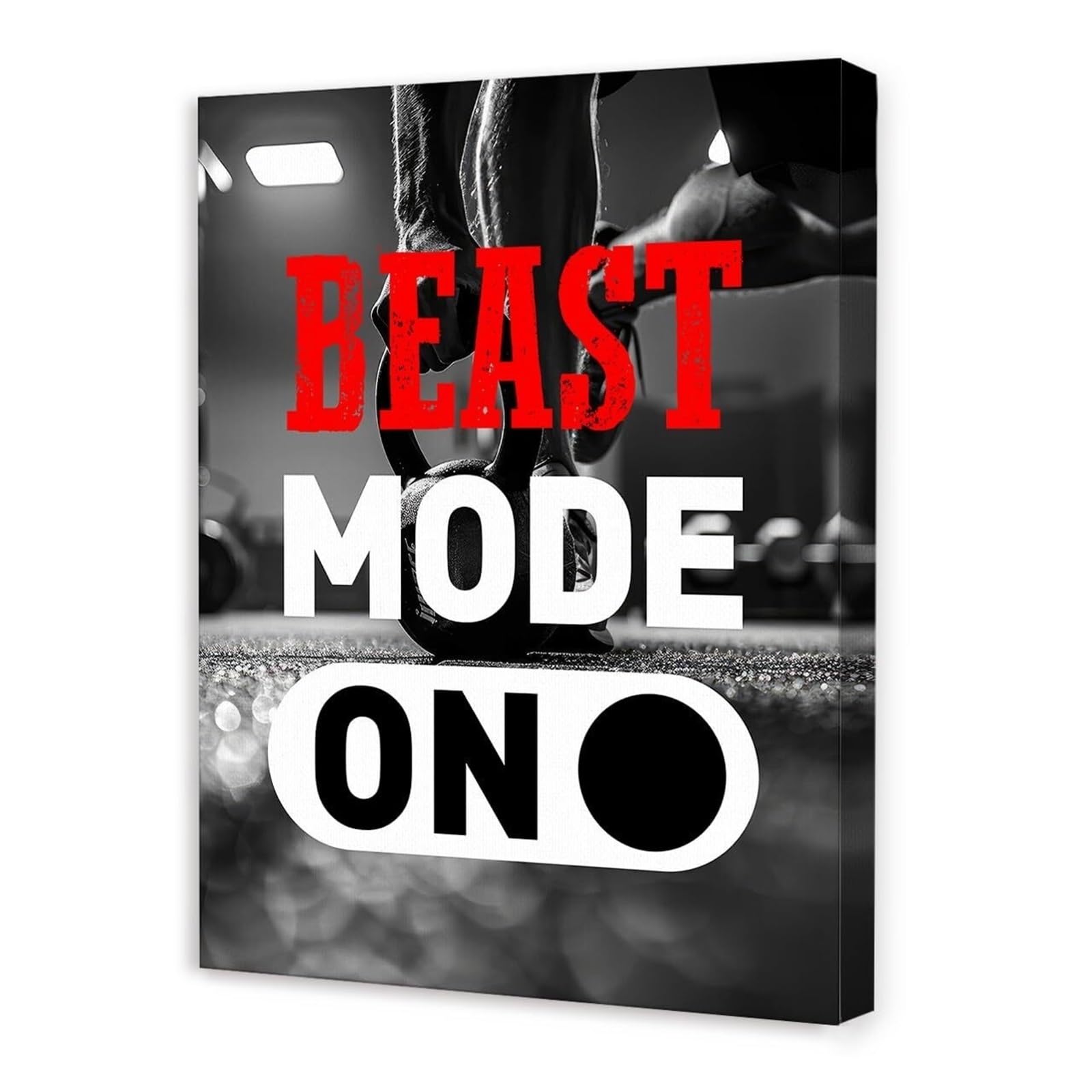 MDBJTCYZN Intense Workout Wall-Art - High Fitness Quotes & Motivational Gym Posters for Home Gym, Garage, or Weight Room Decor​(Framed,16x24inch(40x60cm))