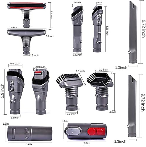 Miniatura 6 de Kit de herramientas de repuesto para Dyson V11 V10 V8 Absolute/V8 Animal/V7 V6, DC59, DC45, DC35 Accesorios para aspiradora sin cable