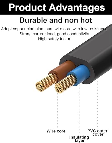 Miniatura 7 de Buddew Cable de alimentación: cargador de coche de 12/24 V/cargador de pared de 110 a 230 V para el hogar y la oficina, compatible con la lonchera