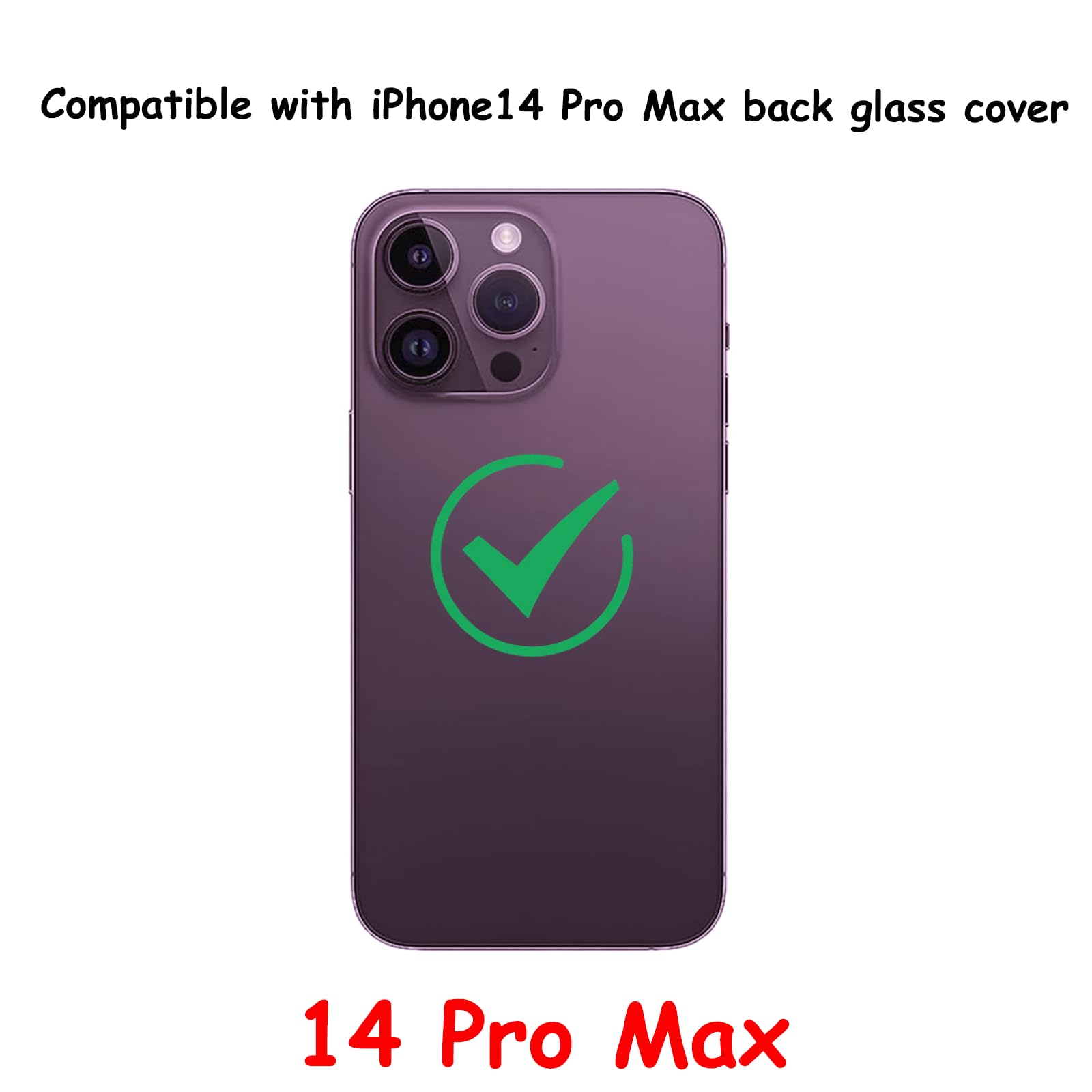 Amazon.com: 14 Pro Max Back Glass Replacement for iPhone 14 Pro