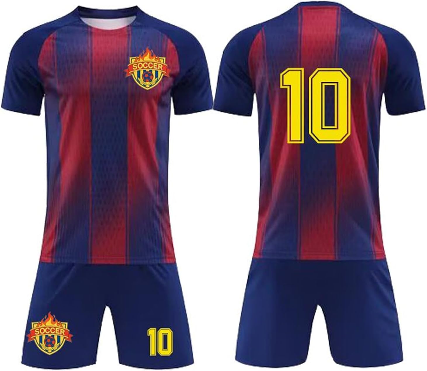 Ryina World Cup Kids Soccer Jersey Athletic Sports Shirt with Short Set Breathable Lightweight Soccer Jersey