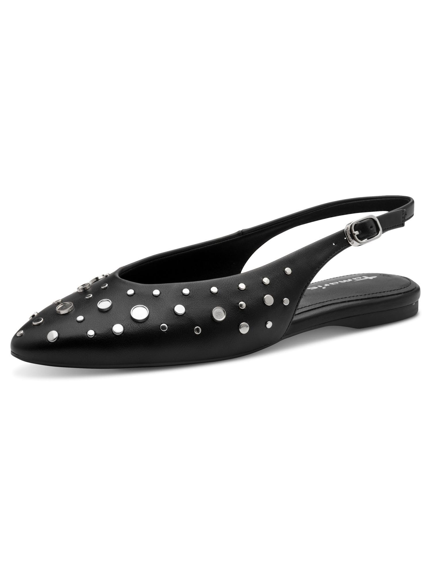 Tamaris Women's slingback pump flat black 5.5 UK