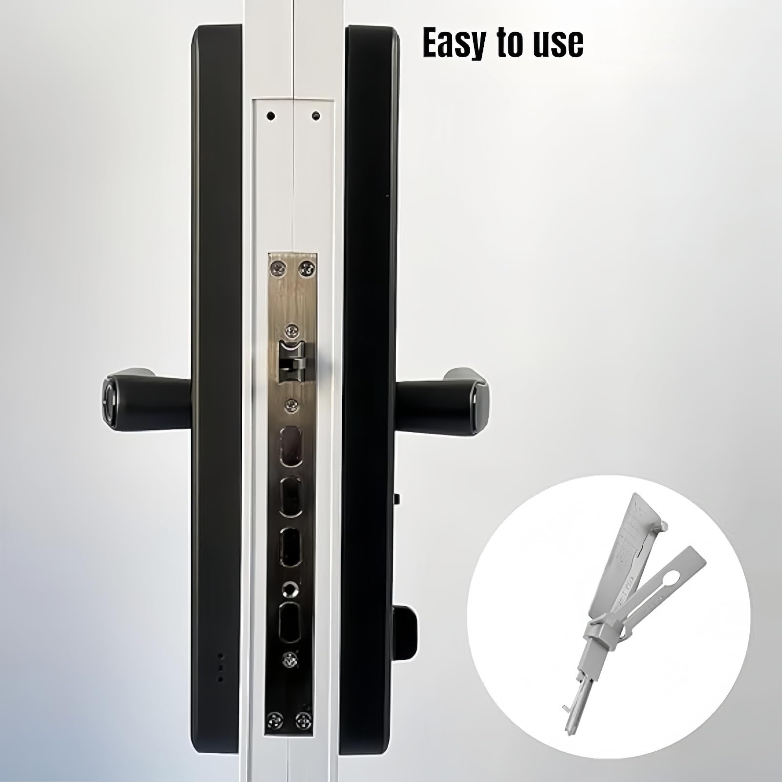 KW5 Stainless Steel Key Decoder, Lock Pick Master Key Decoder, Auto Reader, Lock Picking Kit for Beginners - Image 3
