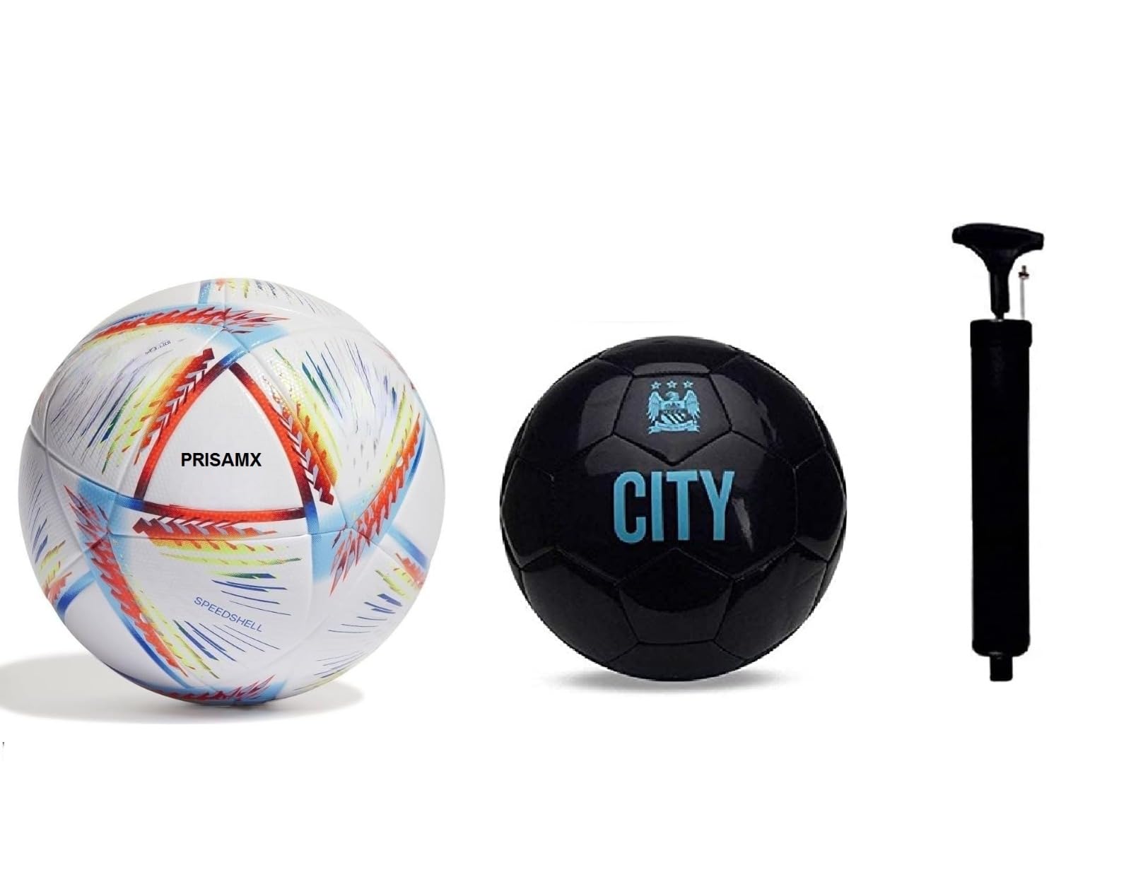 PRISAMX Sports World Cup and Black City Football. Pack of 2 Included in 2 Football, 2 Airpump, 2 Neddle. (B0BY4QZBST) Amazon Price History, Amazon Price Tracker