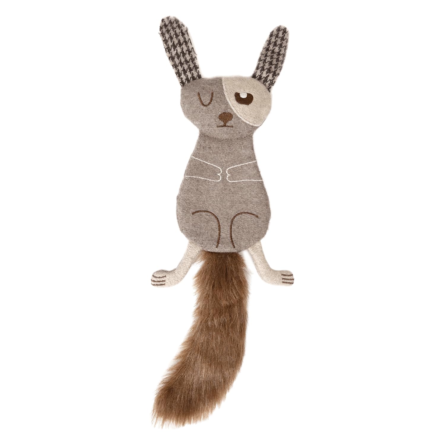 JACK AND VANILLA, Forest Fluff Plush Hare Toy 35 cm, Nature-Inspired Design, Soft and Durable, Ideal for Dogs, Washable, Ideal for Interactive Games, Model Forest Fluff