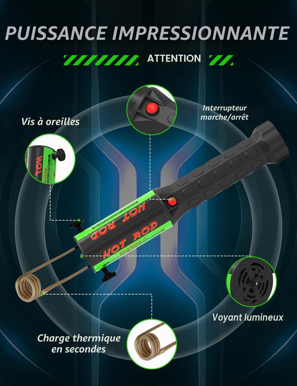 Solary Appareil de chauffage par induction automobile pour le retrait de vis - 1200W, 220V Dévisseur d'écrous pour desserrer les vis rouillées, Chauffage par induction avec 3 bobines