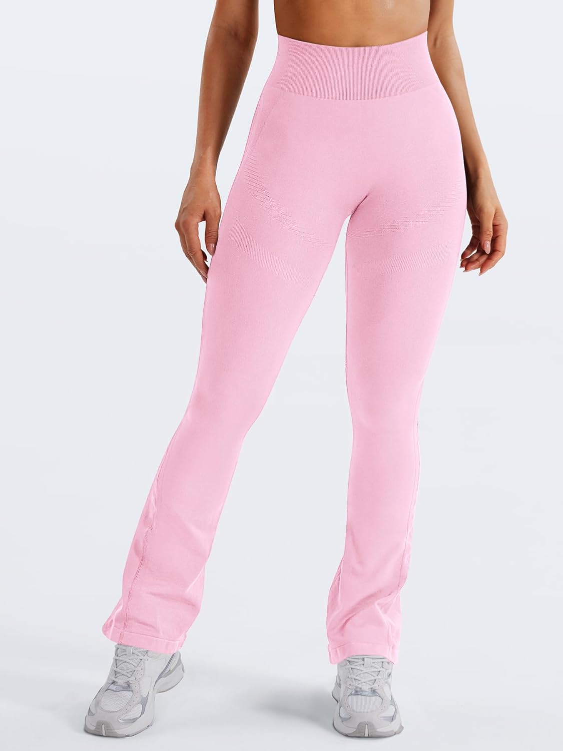 YEOREO Women's Mini Flare Workout Butt Lifting Hidden Scrunch Seamless Yoga Legging Pants - Image 2