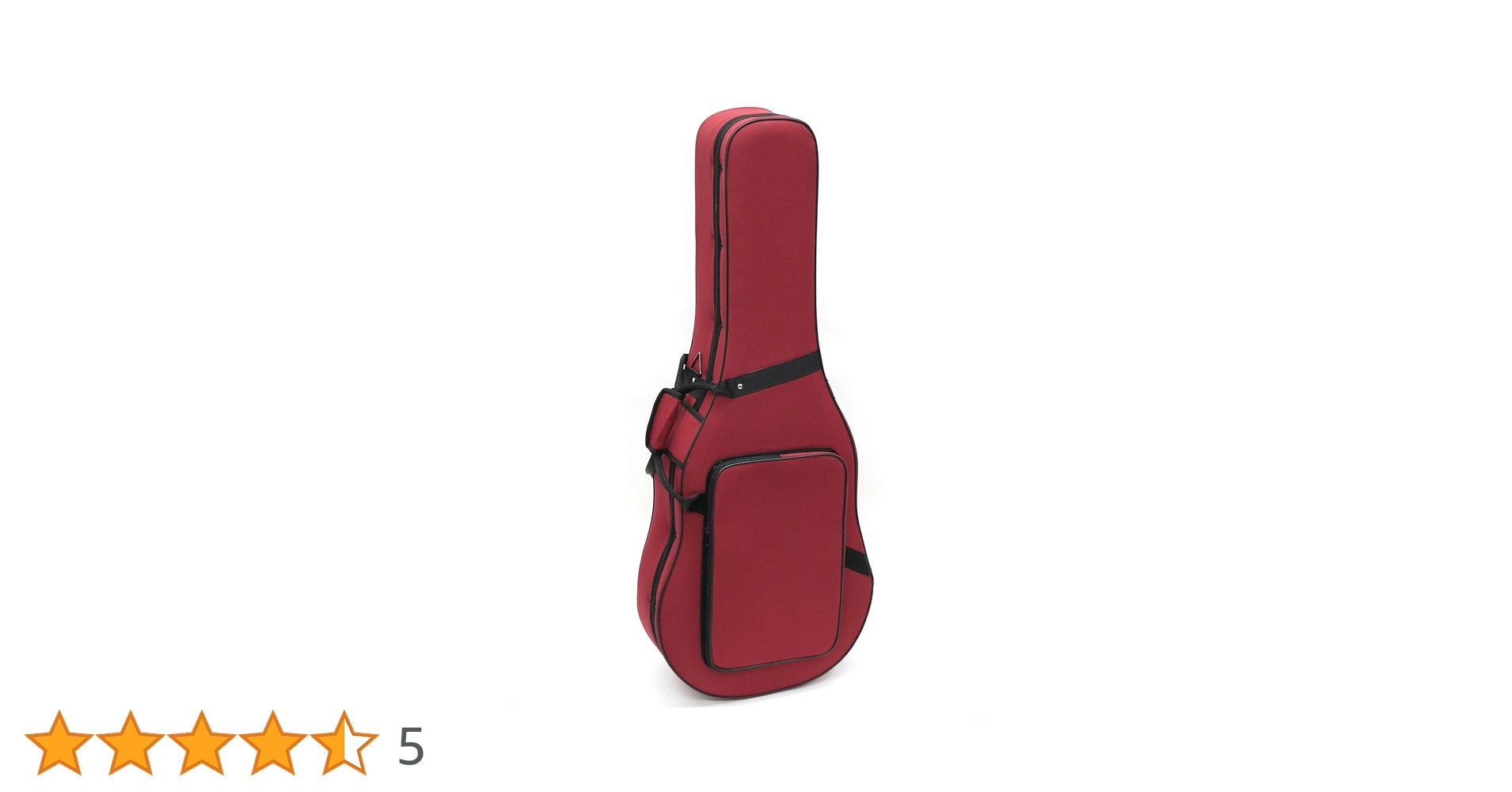 Amazon | クラシックギターケース 軽量セミハード 赤 | クラシック