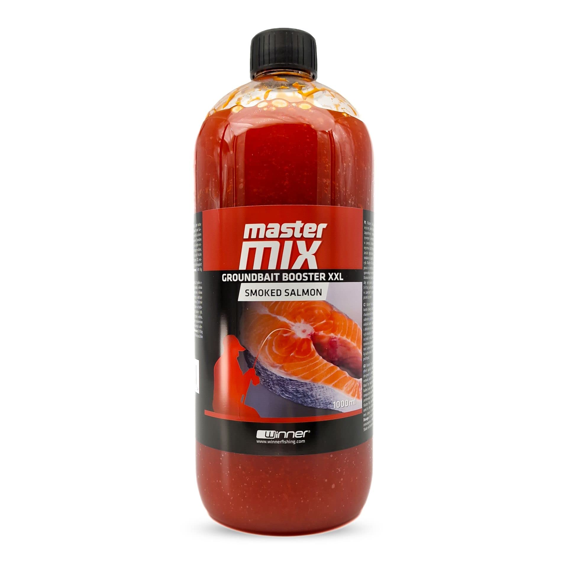 Tandem Baits Master Mix Groundbait Booster XXL Smoked Salmon Attractant Bait Fishing Bait for Big Fish Fishing Accessories for Professionals & Hobby Anglers 1000ML
