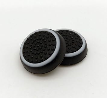 2 Pcs Analog Controller Joystick Thumbsticks Caps Thumb Stick Grips Caps Cover for PS4 PS3 Xbox One Xbox 360 ControllersWhite