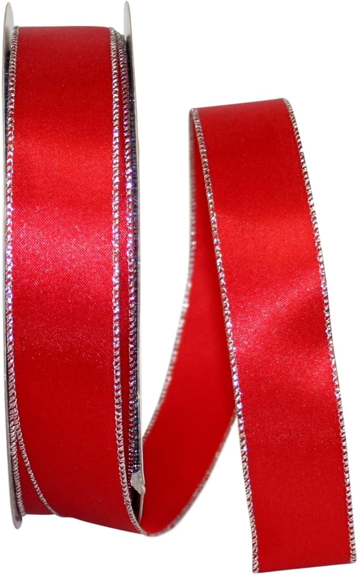 Reliant Ribbon 92971W-994-10K Ribbon, 4 Inch X 50 Yards, Red/Gold