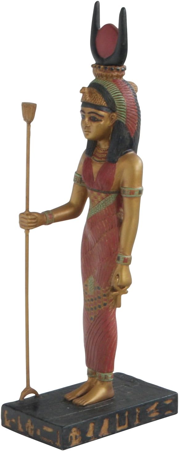 Standing Isis Egyptian Goddess Statue, 9.5 Inches