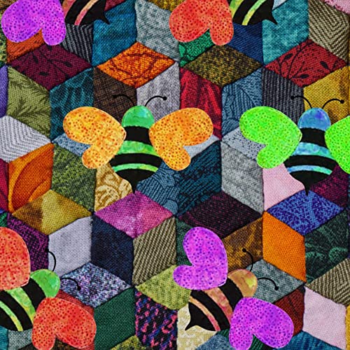 Modelos de Quilting,Conjunto de modelo de costura de abelha - Modelo de régua de retalhos de acrílic