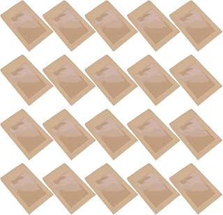 Pack Of 20 Vintage Envelopes 4x2In Gift Card Envelopes With Clear Window For Christmas Valentine Gift Cards Invitations Cross Border E Commerce
