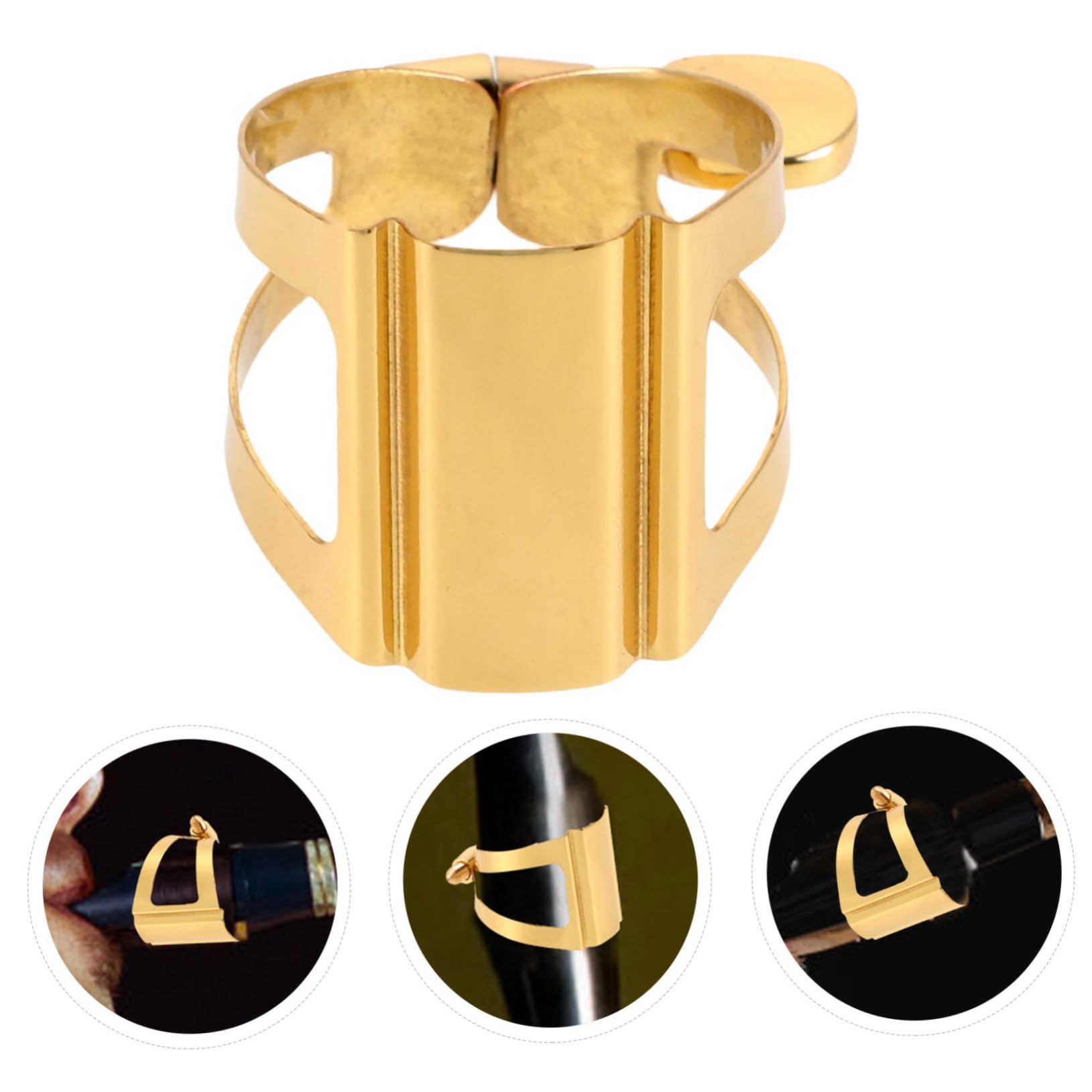 VICASKY Sujetadores De Saxofón Clip Para Saxofón Alto Abrazadera De De Saxofón Alto Ligadura De Saxofón Clip De Saxofón Partes De Instrumentos Saxo Accesorios Partes De Saxo Latón