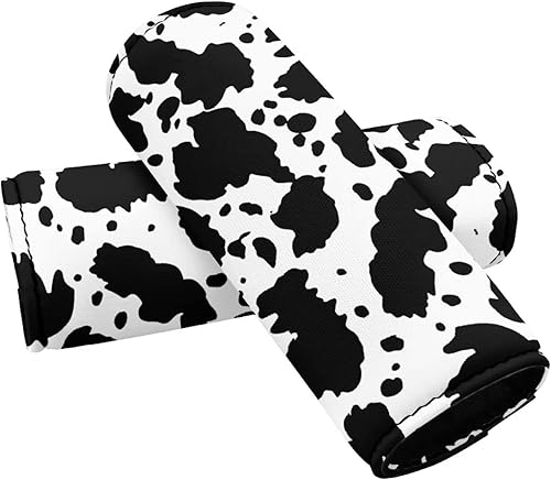 Miniatura 2 de Envoltura de asa de equipaje con estampado de vaca para hombres, fundas multiusos para asa de mochila, material de primera calidad, envolturas para