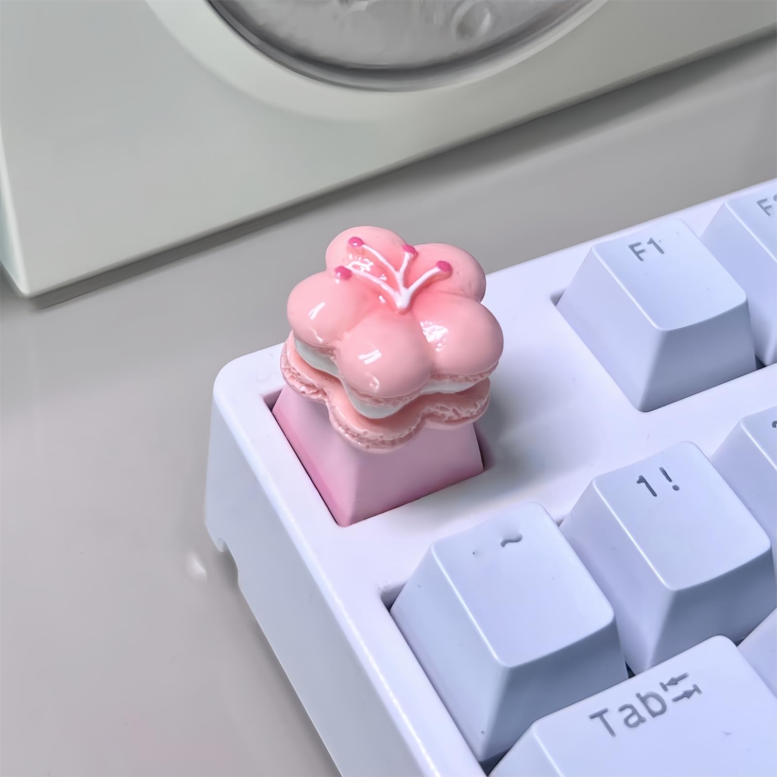Amazon.com: ZMX Cute Flower Keycaps,White Pink Cherry Blossom