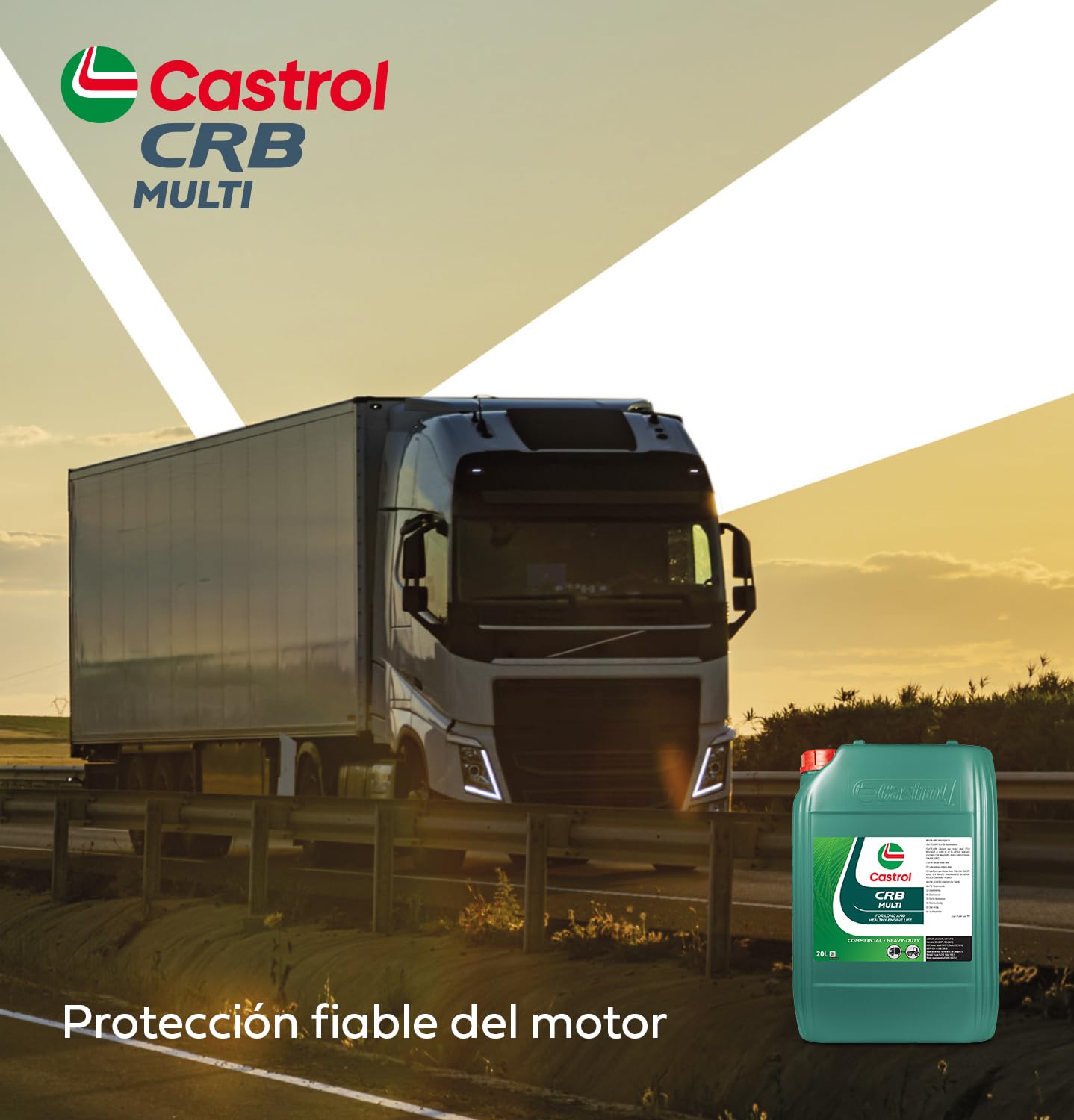 Castrol CRB Multi 15W-40 CI-4/E7 Aceite de motor diésel, 20L