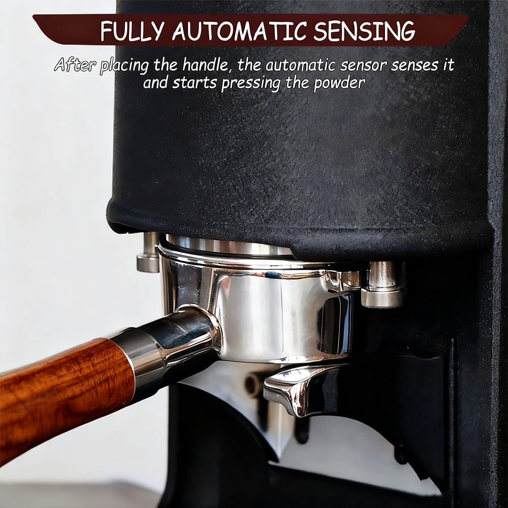 Estación Apisonamiento Espresso 58 mm prensador Ajustable 5-30 kg,prensador Profundidad Ajustable para Prensa Espresso,prensador portafiltro 58 mm para cafeterías,diseño fácil Limpiar Black