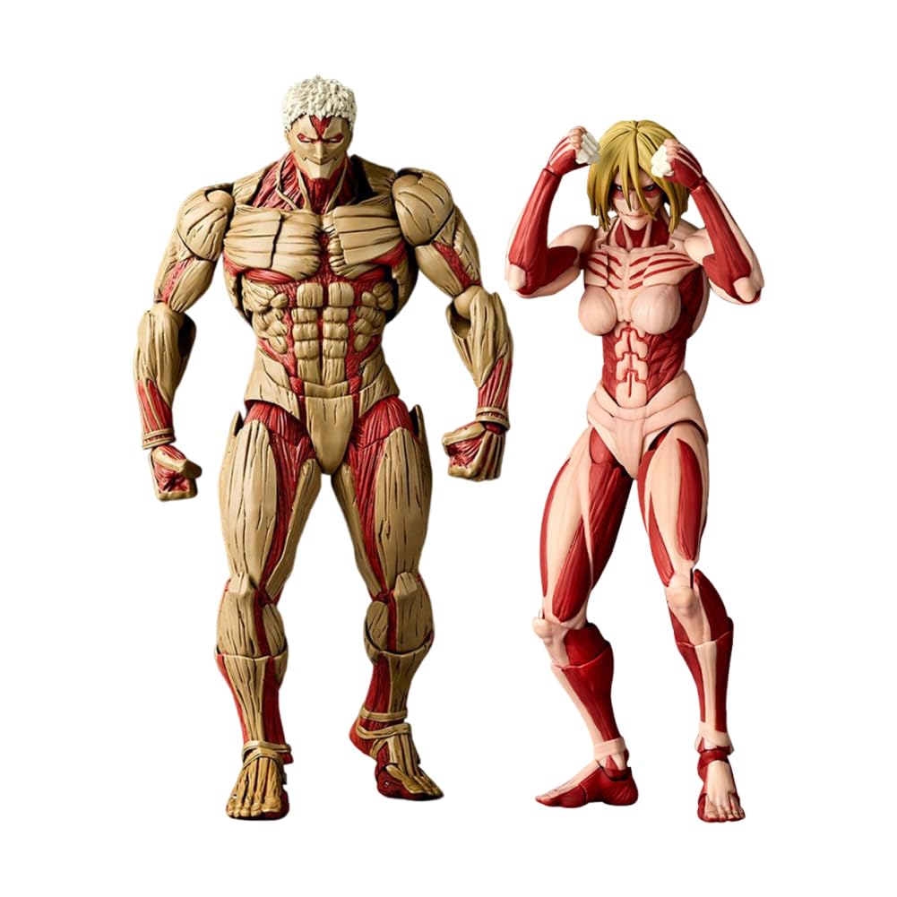 Zhongkaihua Reiner Braun/Annie Leonhart Figur 2pcs Modell PVC Statue Anime bewegliche Actionfiguren Austauschbare Zubehör Sammlung Dekorationen Gfits