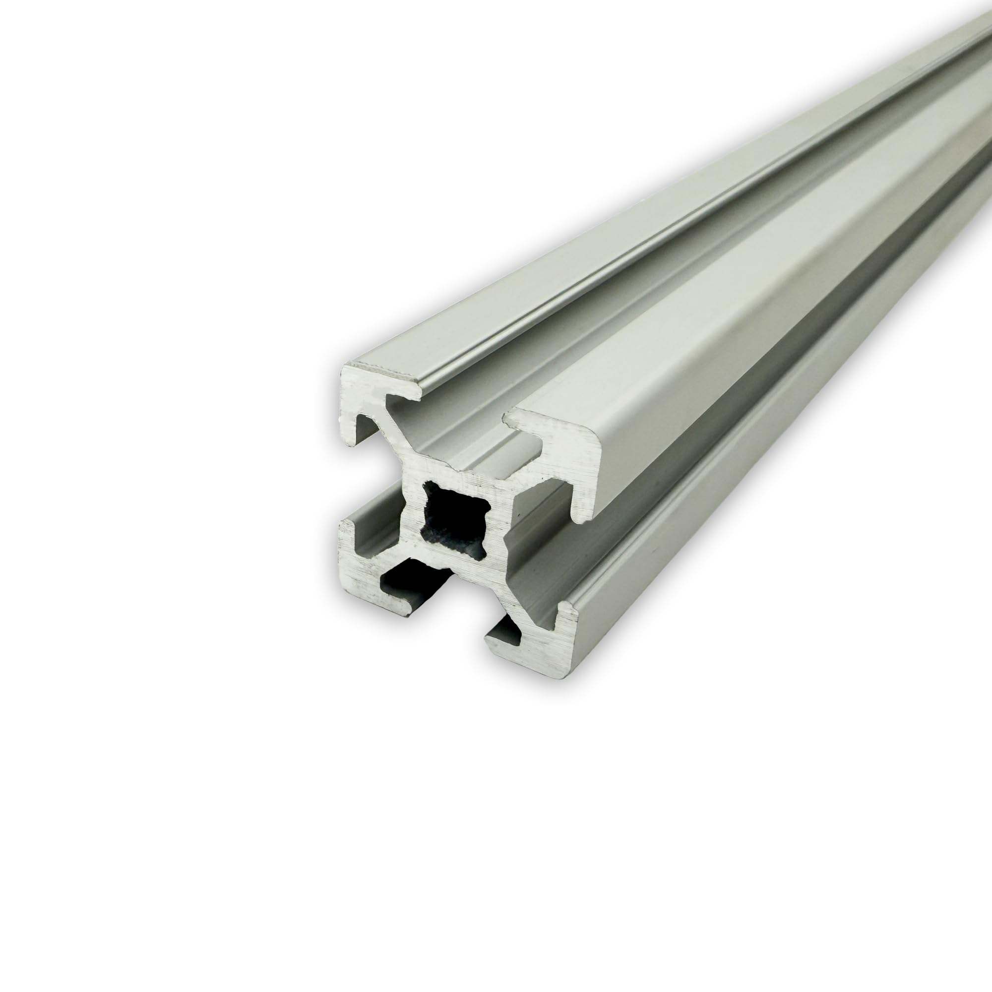 Aluprofil 20x20 mm | Nut 6 | 6 Stück mit 2 Meter = 12 Meter | silber eloxiert E6/EV1 | Aluminium Profil | Nutenprofil | Aluprofil | Alu Profil | Leicht | B-Typ | Montagesystem