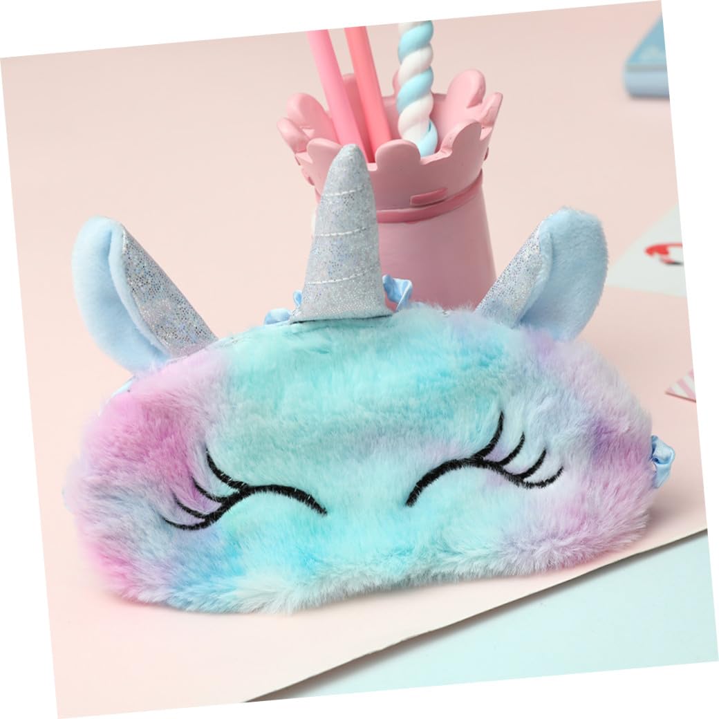 Mobestech 9pezzi Mascherine Per Sonno Peluche Colorate Per Ragazzo Ragazza e Adulti Da Copriocchi Per Viaggi e Relax