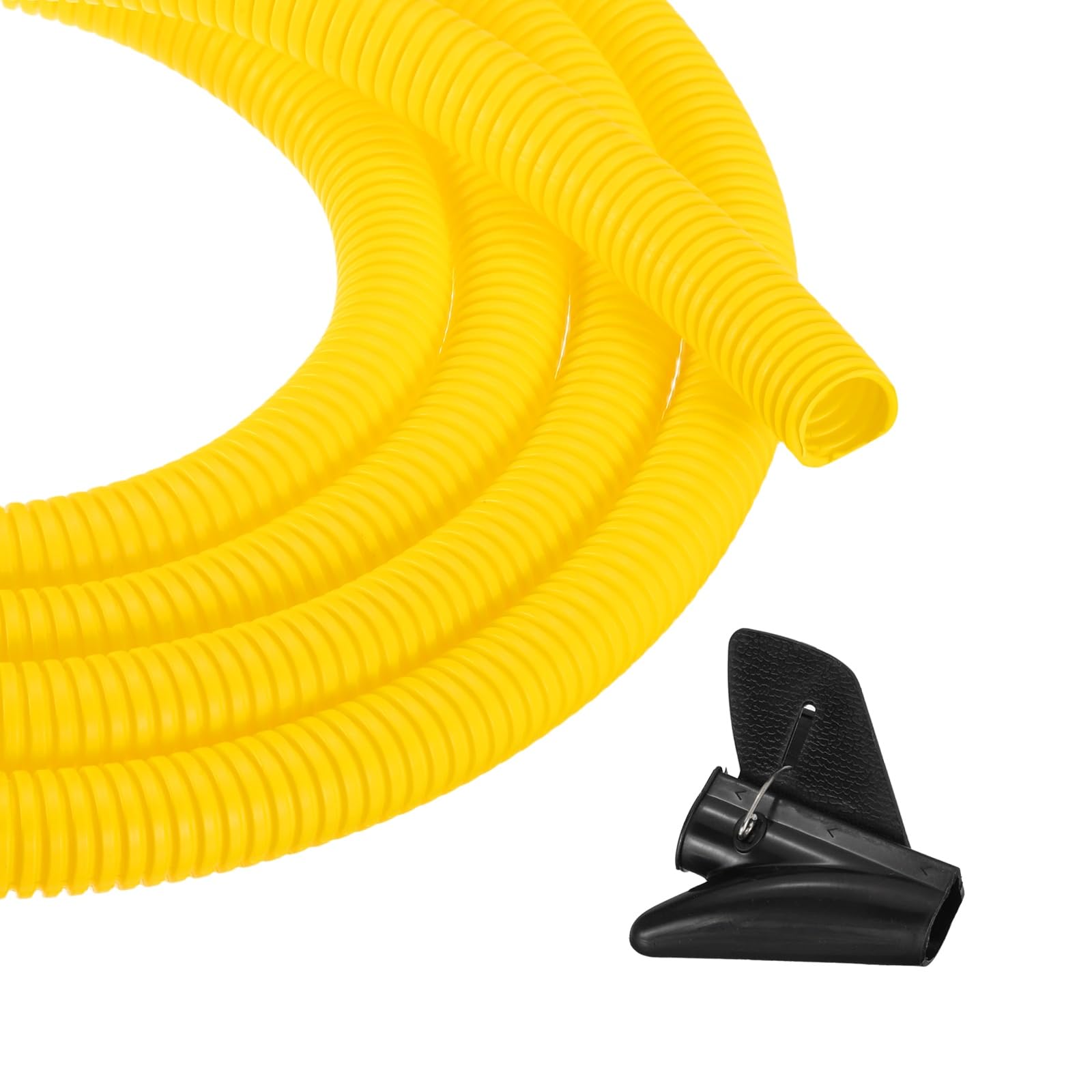 5/8 Inch 10ft Split Wire Loom Tubing, Flexible Cord Protectors with Installation Tool Cable Management Sleeve Conduits Cover for Office Home Electrical Automotive Wires, Yellow