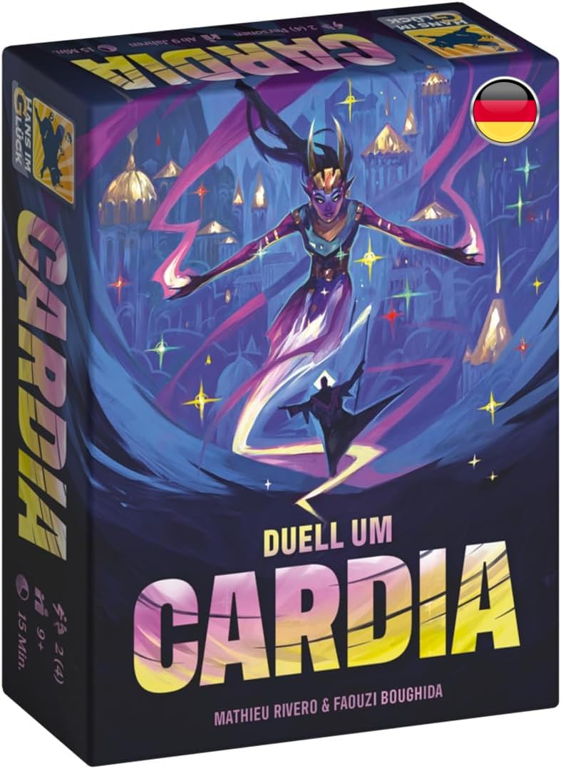 Hans im Glück, Duell um Cardia, Kennerspiel, 2 oder 4 Spieler, 9+ Jahre, 15 Minuten, Deutsch
