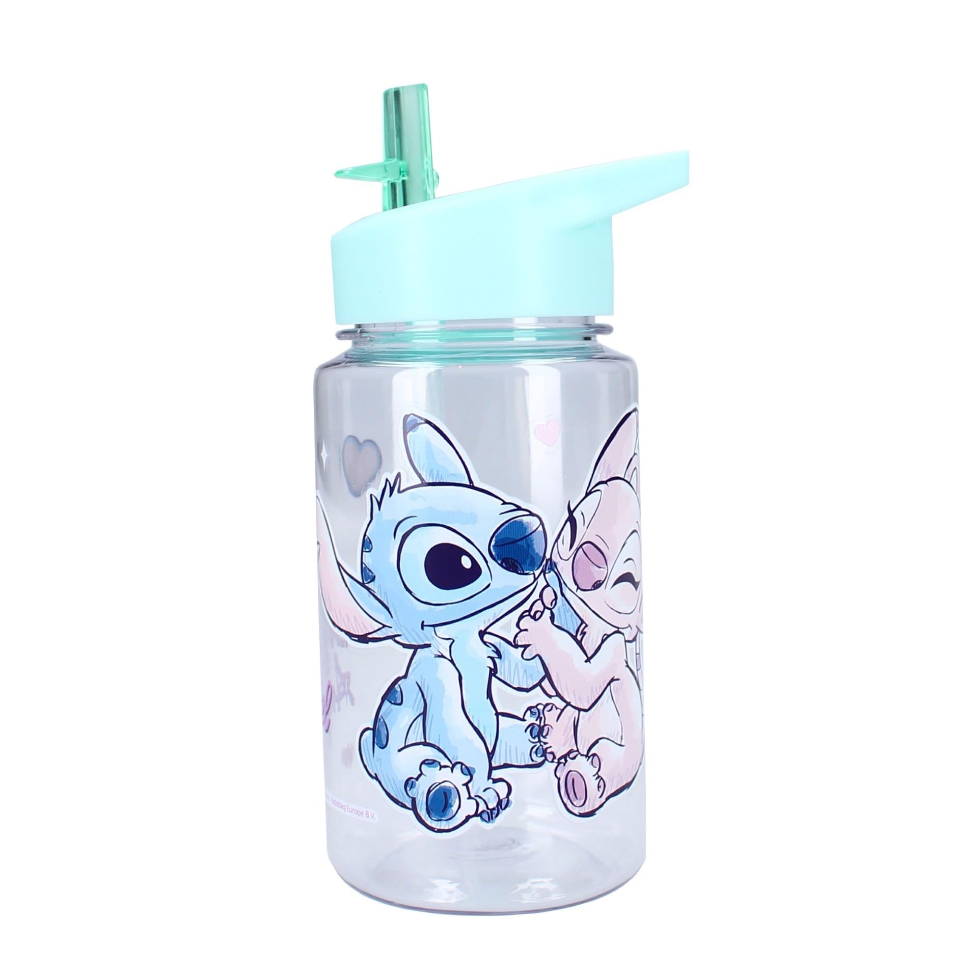 Vadobag STITCH and Angel 450 ml Plastic Bottle for Disney Lilo and Stitch Drinks