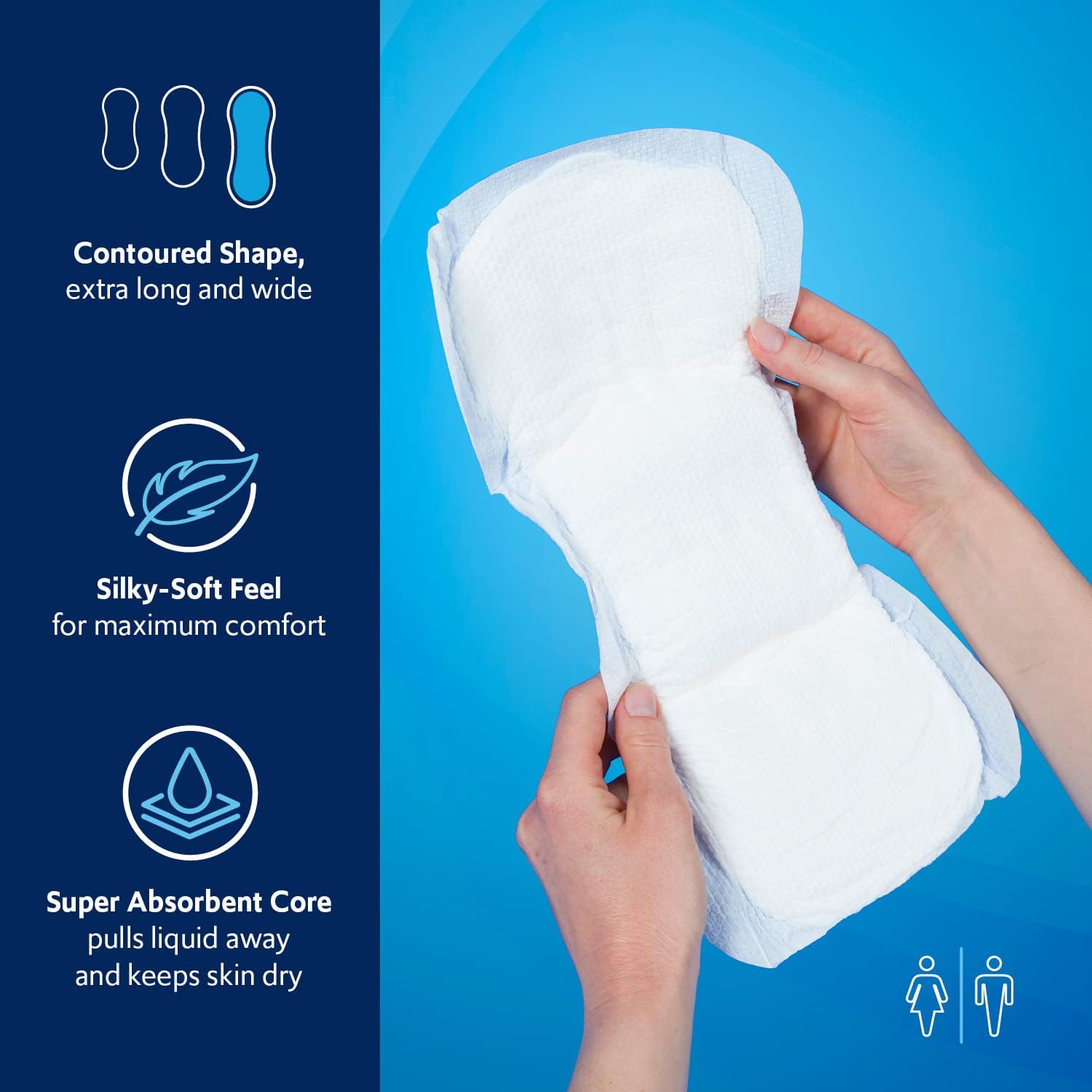 TotalDry Ultimate Overnight Booster Pads. Use with Briefs or Protective Underwear. Prevent Leakage, Sleep Through The Night - Maximum Absorbency (Bag 28 Count) - Image 4