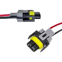Fog Light Harness Connector with Wire, H11 H8 Pigtail Socket Wiring Harness, Waterproof Pigtail Adapter Plug, Universal Fog Light Bulb Socket Connector Replacement Kit