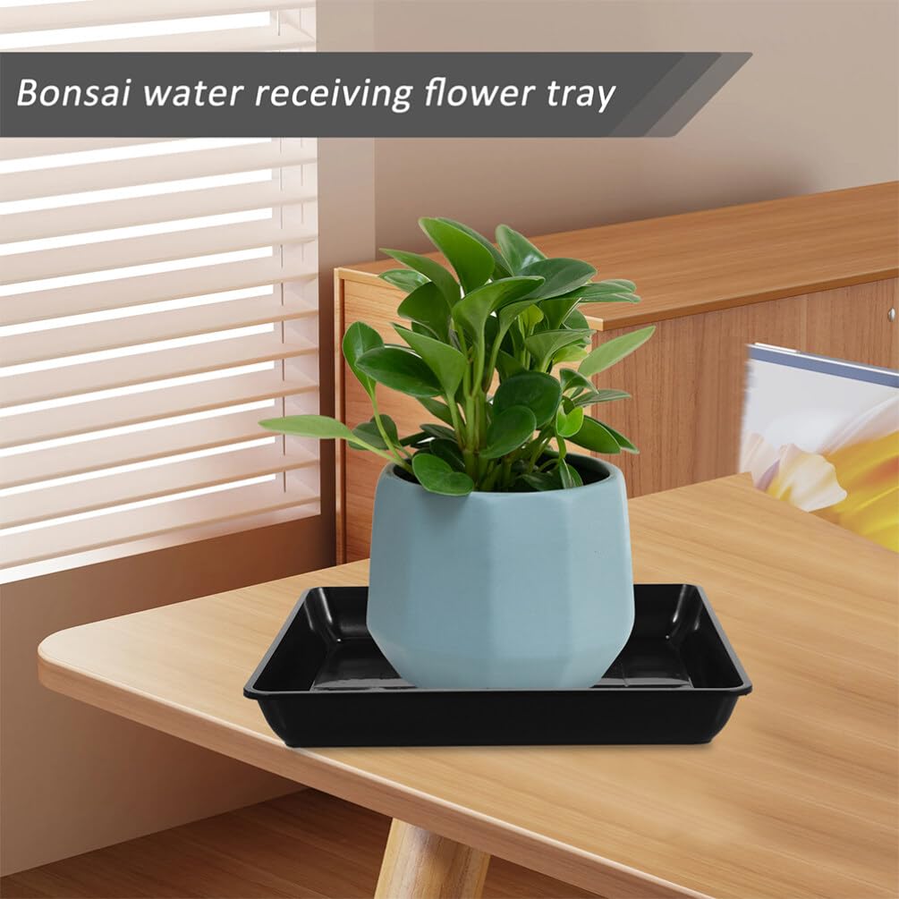 SUPVOX 16 Inch Square Plant Saucer, Thickened Plastic Drip Tray for Flower Pots, Leak-Proof Indoor Outdoor Use - Image 4