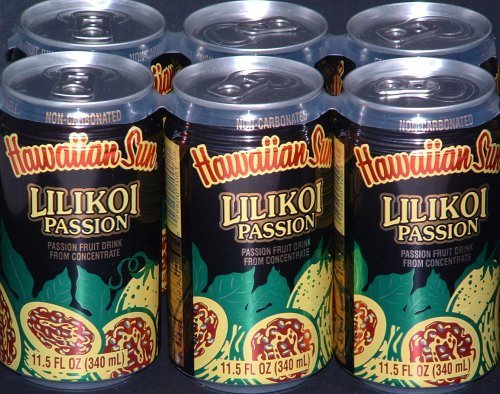 Hawaiian Sun Lilikoi Passion Juice (12 Cans) by Hapa's Gourmet Inc.