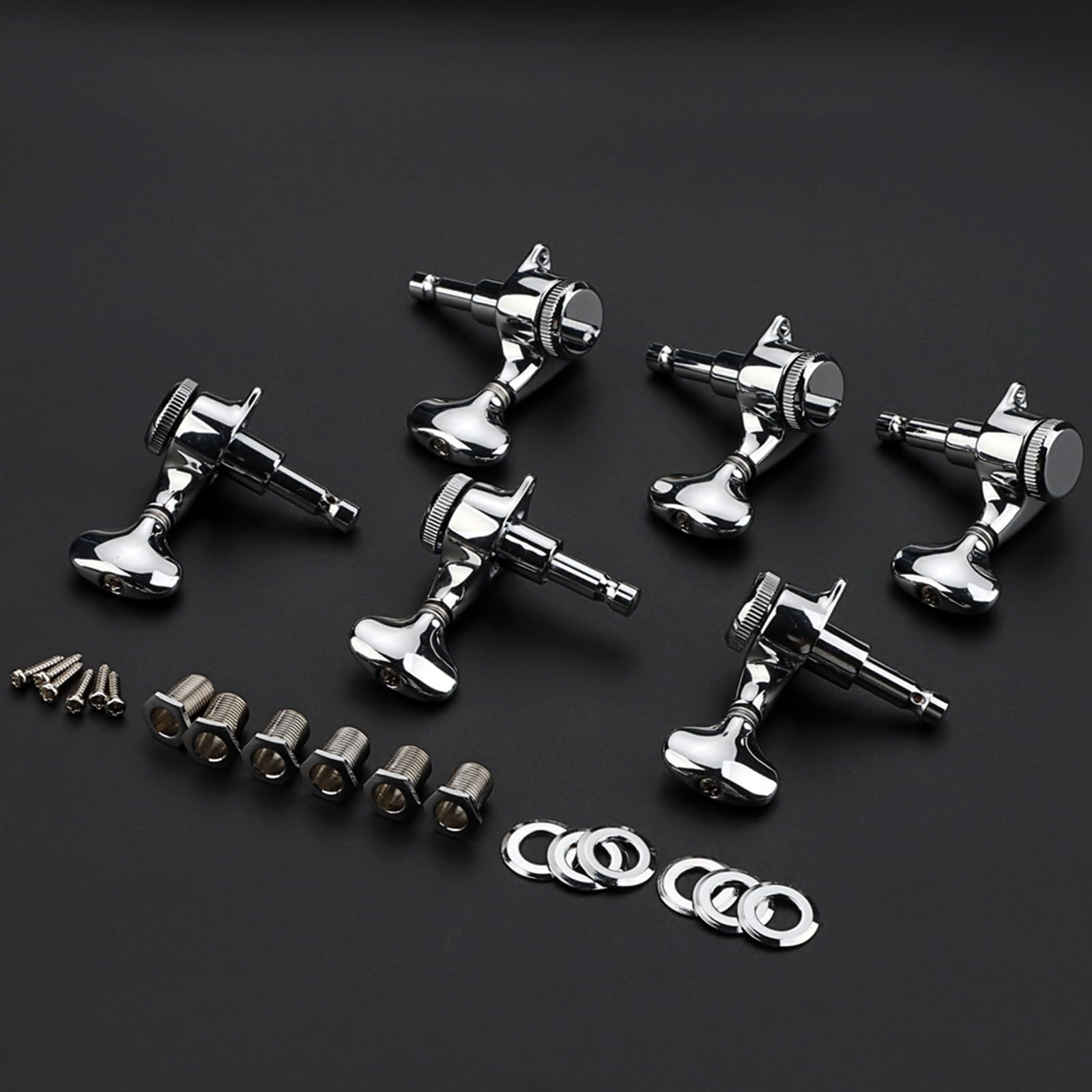 Stimmwirbel für Gitarrensaiten, 3L3R, Metall Gitarren Mechaniken, Metall Mechaniken, Zubehör, Mechaniken Verriegelung, Stimmmaschinen, Stimmgerät Set