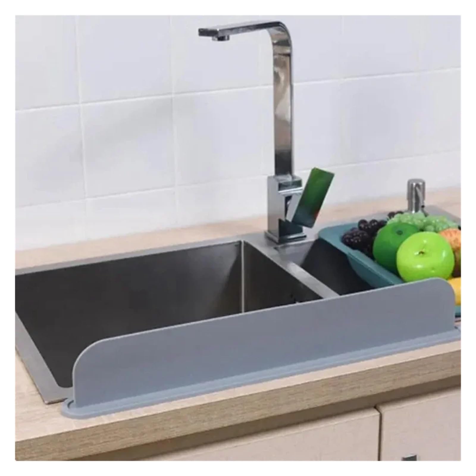 IRFHDCX Sink Splash Guard Reusable Sink Splash Guard Silicone Countertop Water Baffle Prevent Splashing Out Board