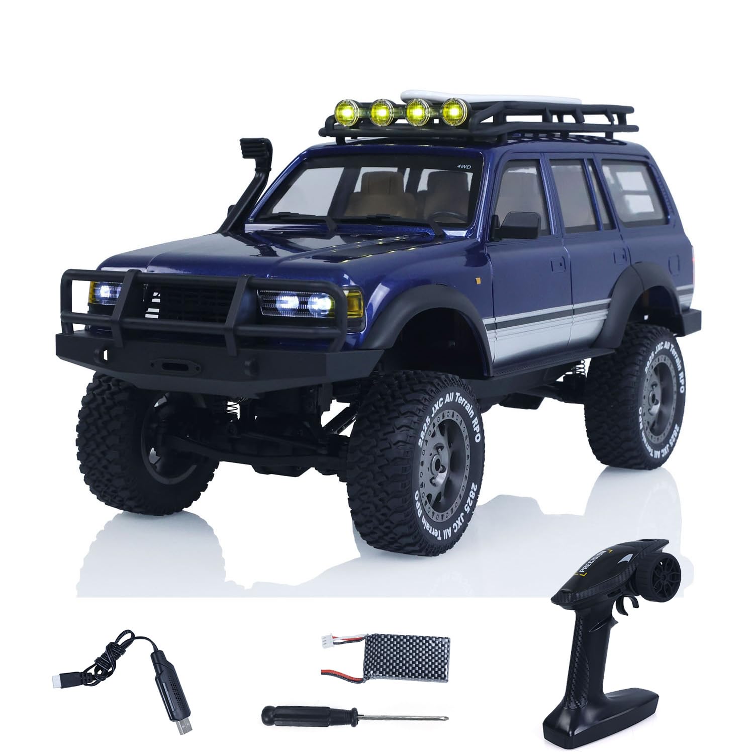 TOUCAN RC HOBBY 1/12 JXC5826 RC Crawler Car 4x4, modello fuoristrada telecomandato, 2 marce, raggio di controllo 60 m, radio RTR 2,4 GHz, per regali speciali
