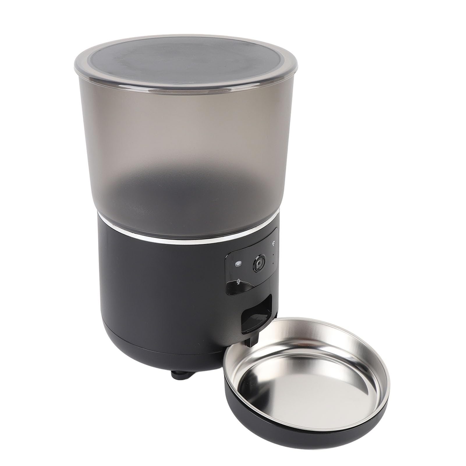 Topiky Comedero Automático para Gatos de 4 litros, Dispensador de Comida Seca con Temporizador, Control por Aplicación, Comedero para Mascotas con Control de Porciones, Diseño Des (Enchufe de la UE)