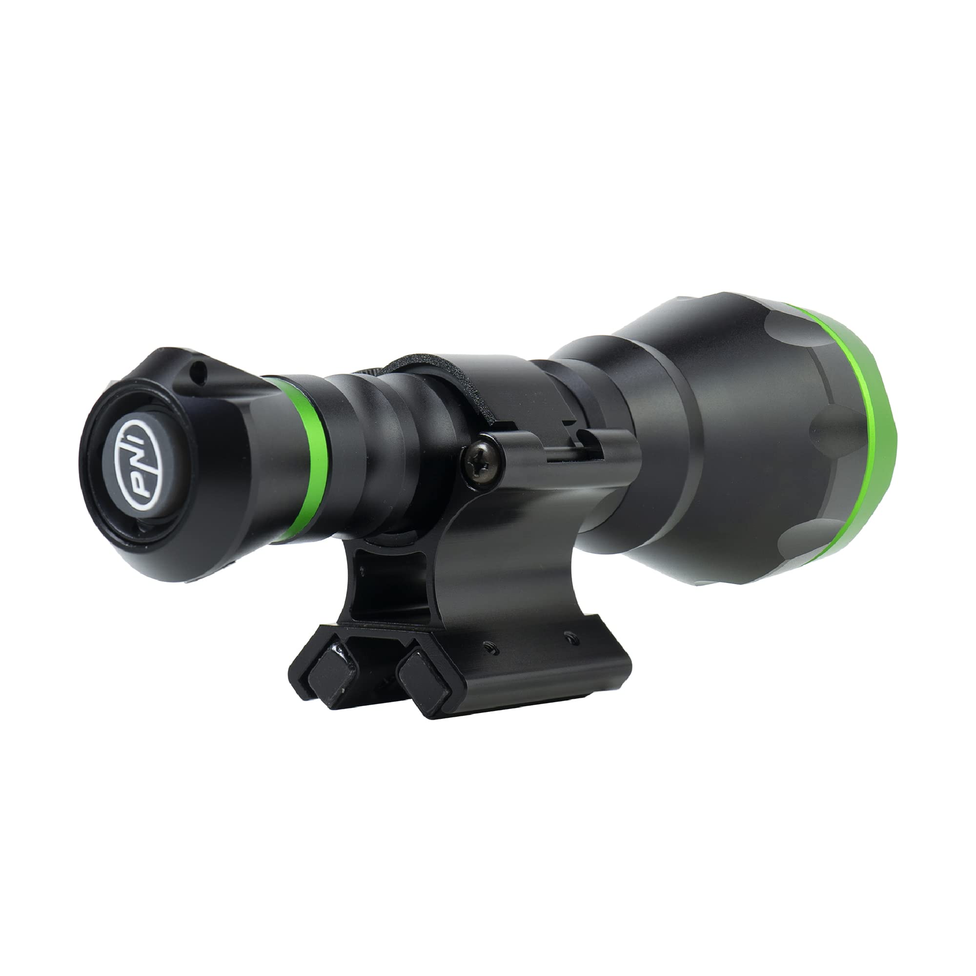 PNI Adventure F750 Green Light Aluminum Flashlight Package FLM33 Magnetic mounting Bracket, Black and Green - Image 3