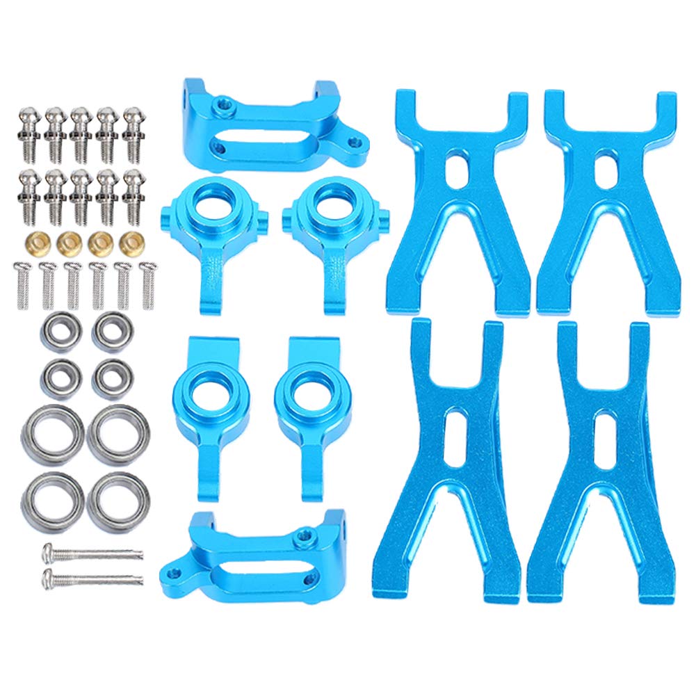 RC Car Accessory, Fine Workmanship Aluminium Alloy RC Car Metal Upgrade Kit 1/18 Suspension Arm Accessory for WLtoys A959/A969 9300 Metal Upgrade