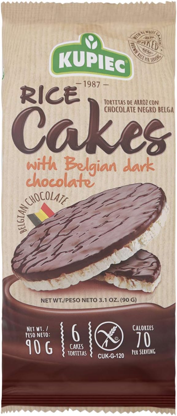 Amazon.com: Kupiec Rice Cakes with Dark Chocolate, 90 g : Grocery ...