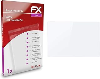 atFoliX Plastic Glass Protective Film compatible with GoPro LCD Touch BacPac Glass Protector, 9H Hybrid-Glass FX Glass Screen Protector of plastic