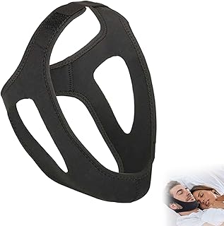 Anti-Schnarch-Kinnband, Schlafmaske gegen Mundatmung, 3D-Schnitt, Weich und Atmungsaktiv, für Männer und Frauen