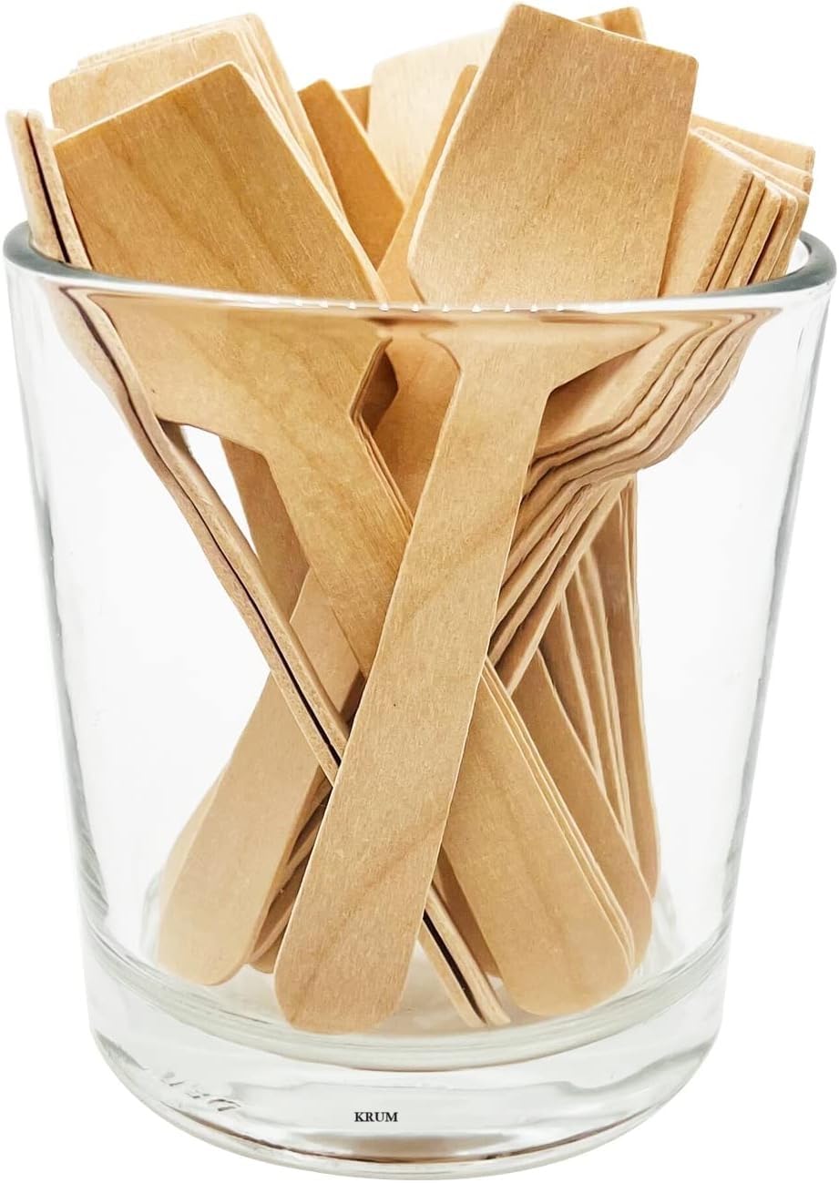 V4L Cuillère à glace en bois - Lot de 500
