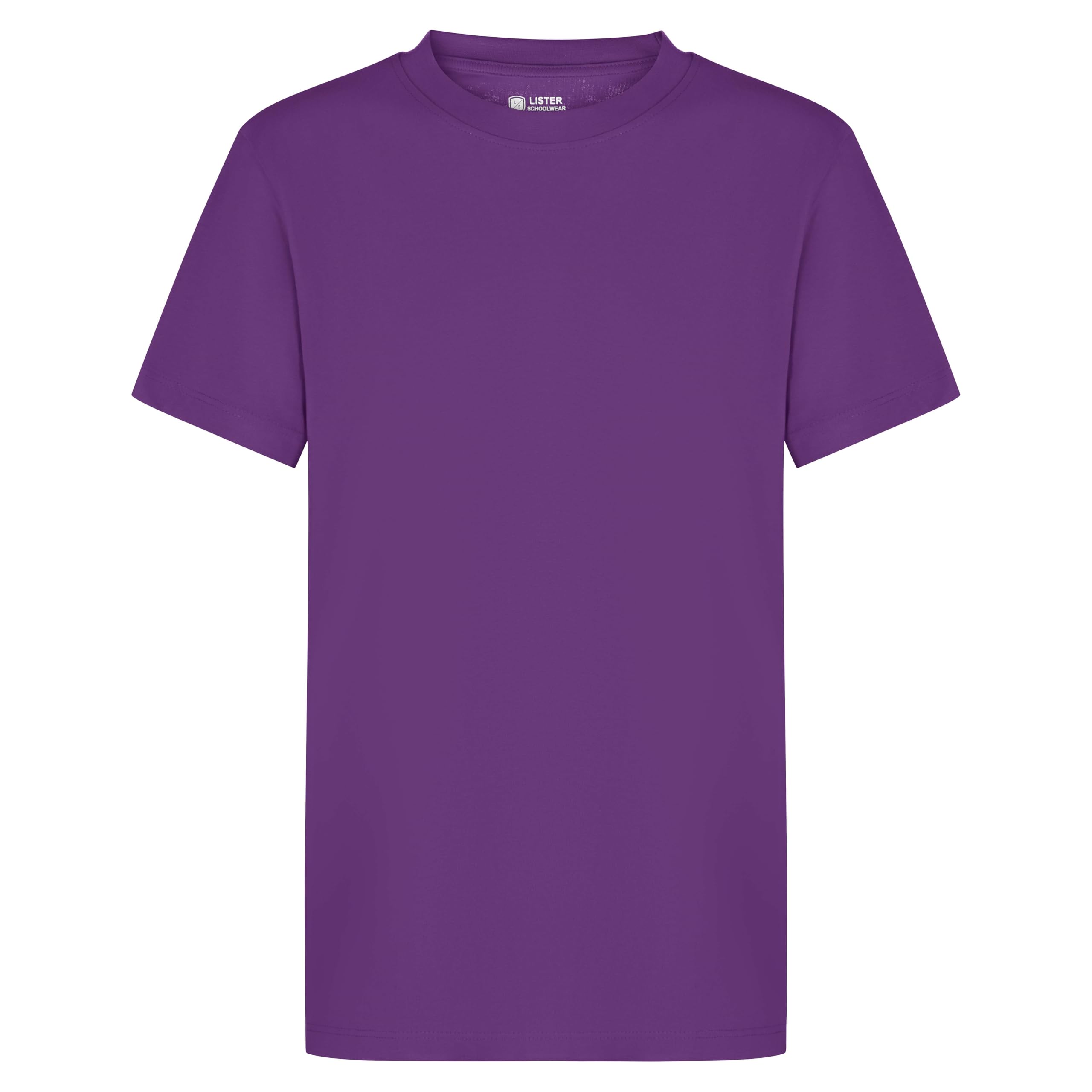Ages 1-15 Kids Plain Blank T-Shirt Tee Shirt 100% Cotton Boys Girls Childrens Softspun Unisex School Uniform P.E. Gym — view 19