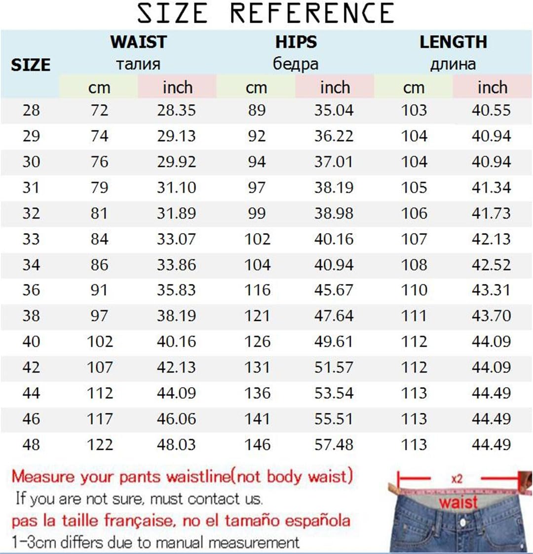 Vogrtcc Jeans Rectos Elásticos Hombre Tallas Grandes