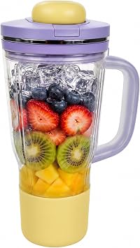 26oz Replacement Tumbler Cup for Ninja BlendBOSS, Leakproof Travel Blender Cup with Handle & Flip Cap Compatible with Ninja BlendBOSS DB351 Series Lavender
