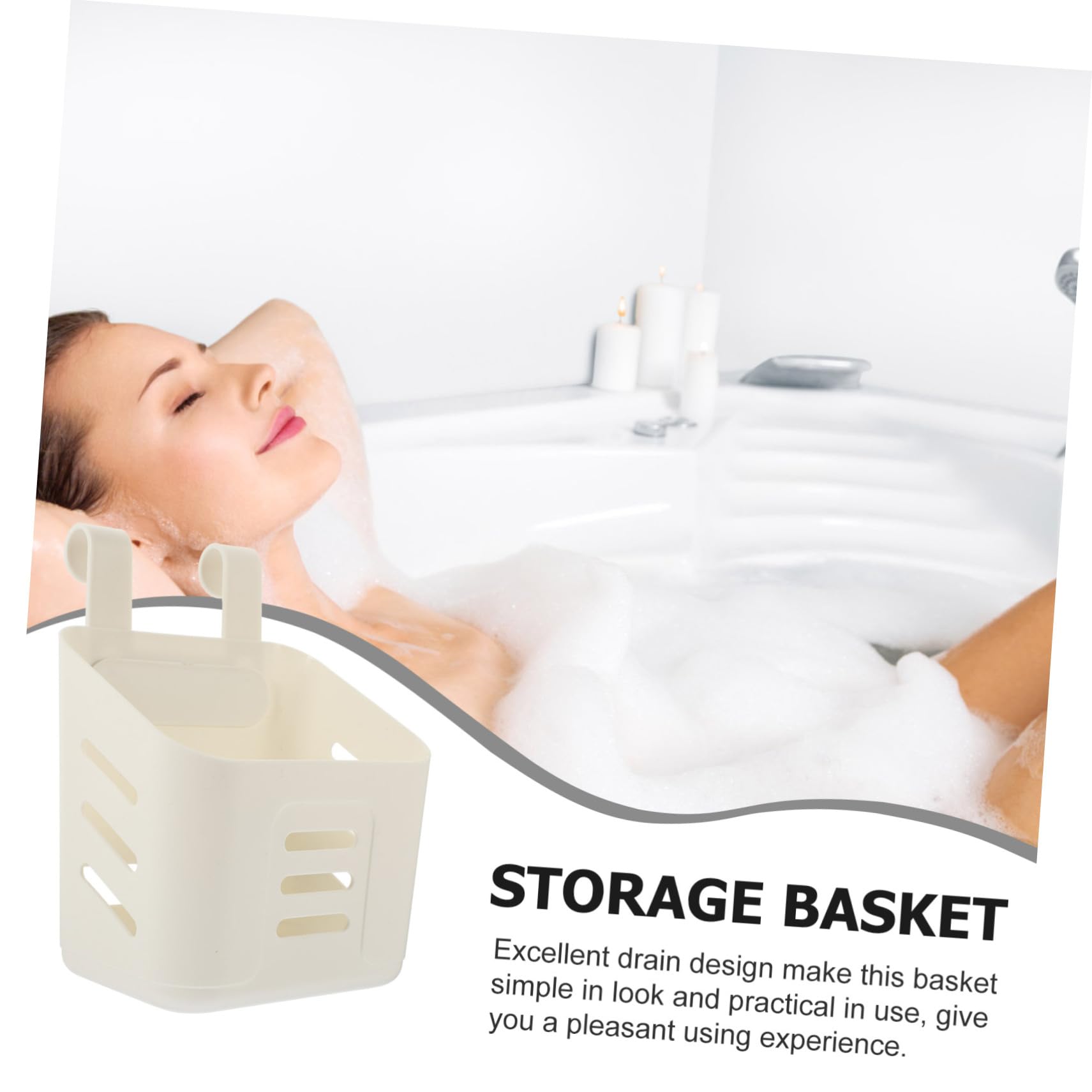 SOESFOUFU Bathroom Storage Baskets over The Door Kitchen Hanging Storage Basket Plastic Organizer Set