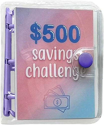 Carpeta de dinero 1000 para ahorrar, carpeta de desafíos de ahorro, libro de presupuesto con sobres de efectivo, libro de desafíos de ahorro de